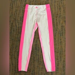 Pink and Cream Kids Leggings